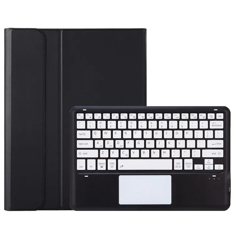 AH26-A For Honor Pad GT Pro Capa de Couro Ultra-Fina para Tablet + Teclado Bluetooth com Touchpad - Preto / Branco