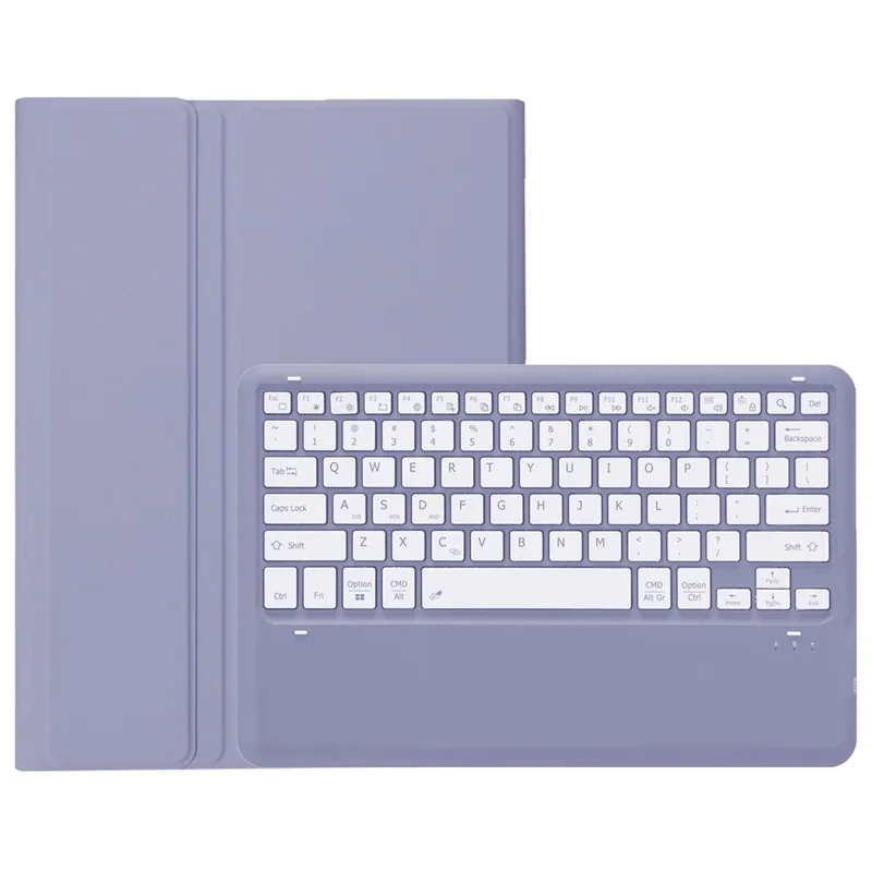 A0N10 For Xiaomi Pad 6S Pro 12.4 Leather Tablet Case with Detachable Bluetooth-compatible Keyboard - Purple