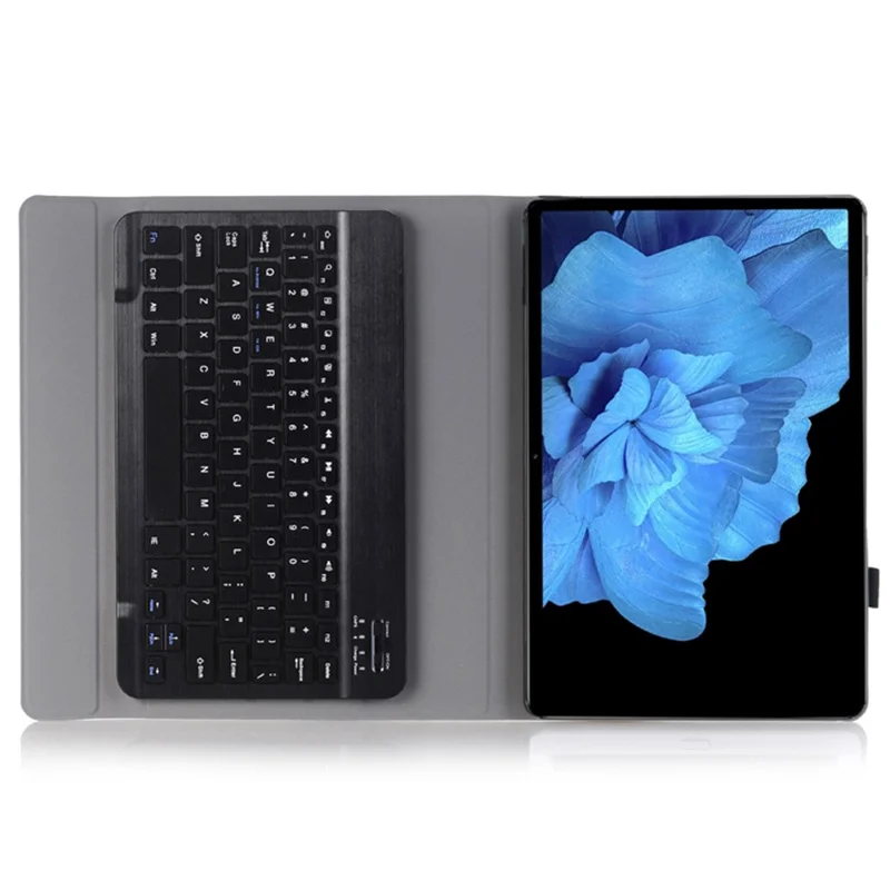 AV11 For vivo Pad Case Leather+TPU Tablet Cover with Magnetic Bluetooth-compatible Keyboard - Black