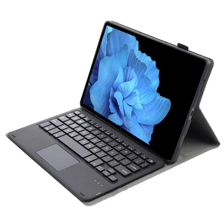 AV11-A For vivo Pad Leather+TPU Case with Touchpad Bluetooth-compatible Keyboard - Black