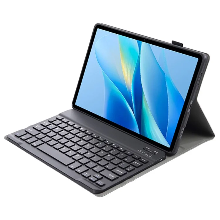 AV13 For vivo Pad Air / iQOO Pad Air Leather+TPU Tablet Case with Bluetooth-compatible Keyboard - Black