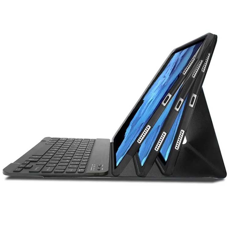 AV13 For vivo Pad Air / iQOO Pad Air Leather+TPU Tablet Case with Bluetooth-compatible Keyboard - Black