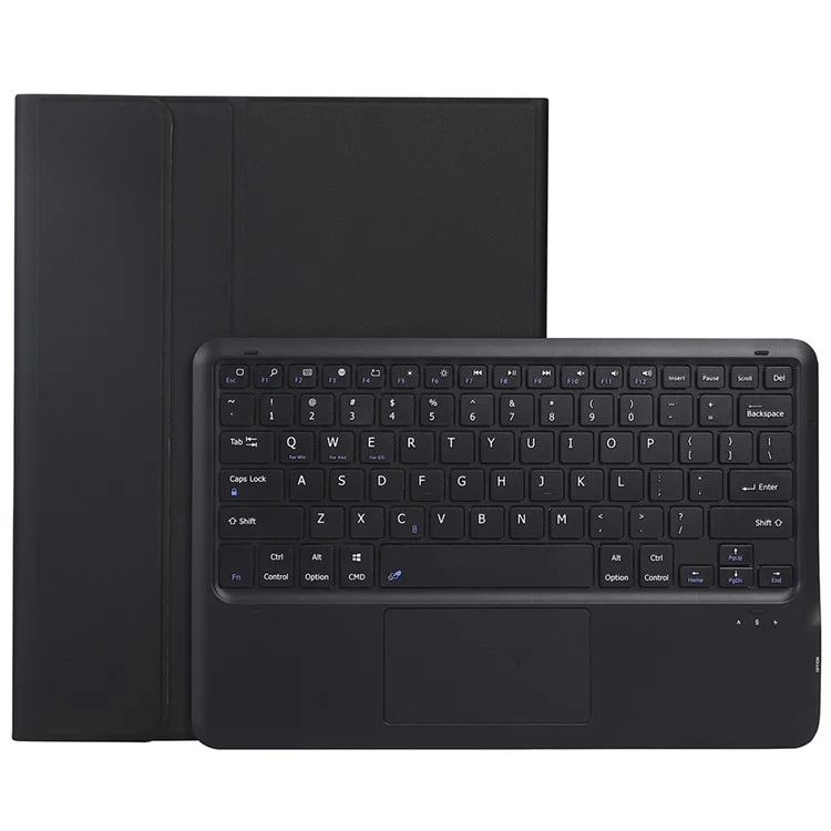 AV10-A Touchpad Keyboard for vivo Pad3 / iQOO Pad2 / iQOO Pad Leather Cover with Bluetooth-compatible Keyboard - Black