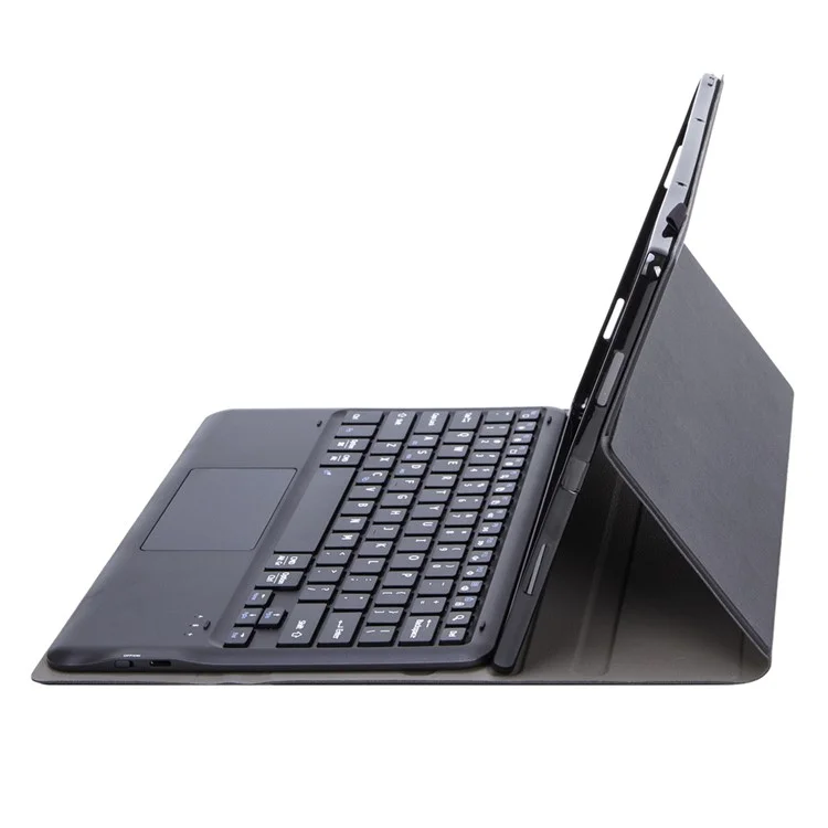 AV10-A Touchpad Keyboard for vivo Pad3 / iQOO Pad2 / iQOO Pad Leather Cover with Bluetooth-compatible Keyboard - Black