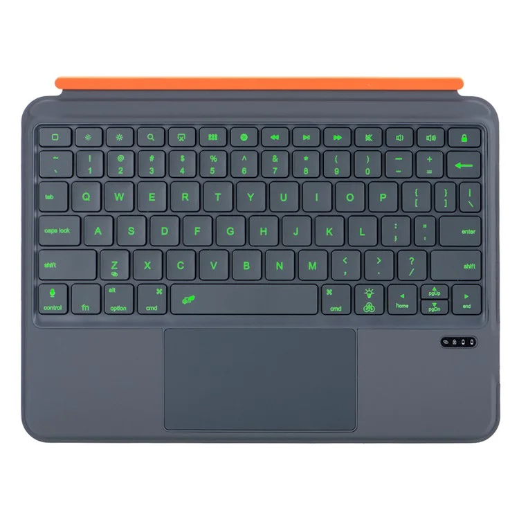 K09P Para iPad Pro 11 (2024) M4 Teclado Bluetooth desmontable magnético con panel táctil retroiluminado + Funda para tableta
