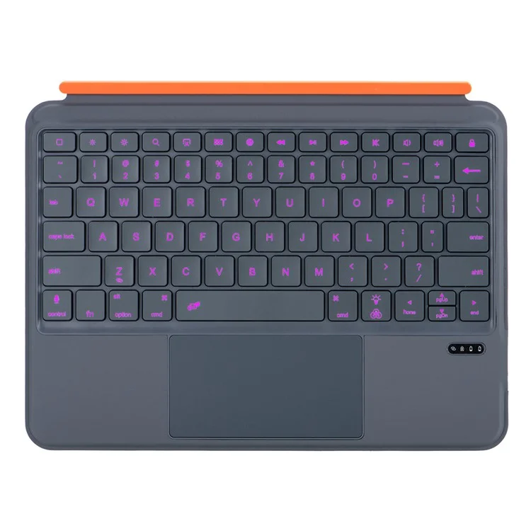 K09P Para iPad Pro 11 (2024) M4 Teclado Bluetooth desmontable magnético con panel táctil retroiluminado + Funda para tableta