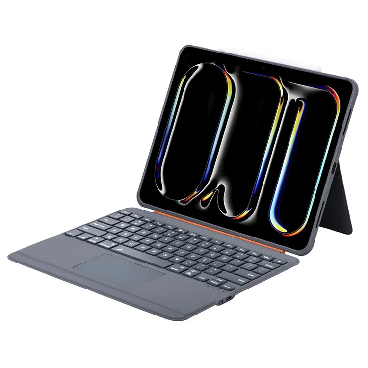 K09P Para iPad Pro 13 (2024) M4 Teclado Bluetooth Destacável Magnético com Touchpad Retroiluminado + Capa para Tablet