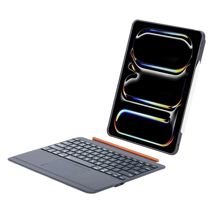 K09P Para iPad Pro 13 (2024) M4 Teclado Bluetooth Destacável Magnético com Touchpad Retroiluminado + Capa para Tablet