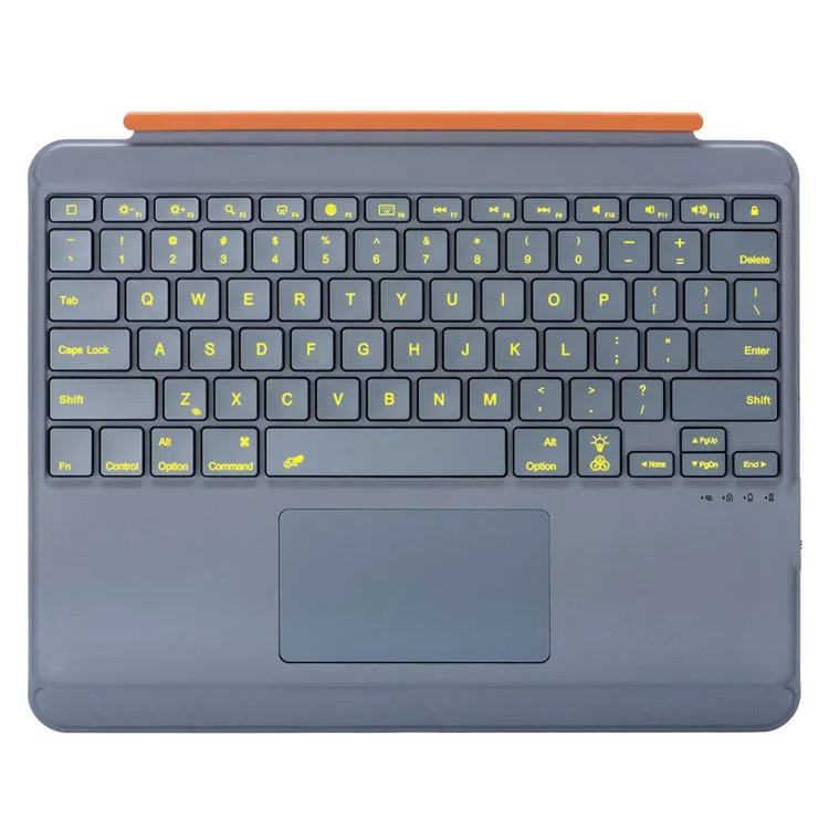 K09P Para iPad Pro 13 (2024) M4 Teclado Bluetooth Destacável Magnético com Touchpad Retroiluminado + Capa para Tablet
