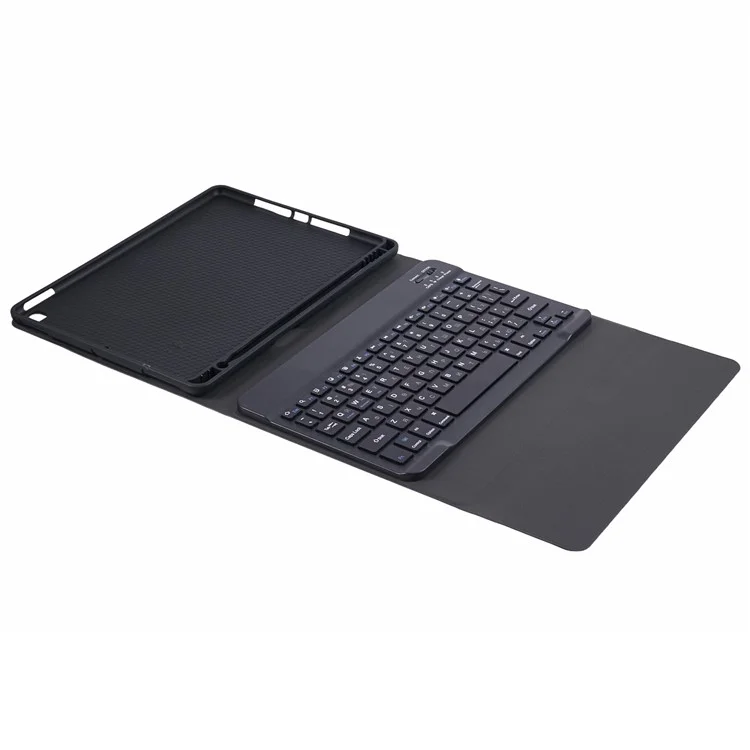 Für iPad Air 10.5 Zoll (2019) PU-Leder Tablet-Standfuß-Hülle mit Bluetooth-Tastatur, Englisch + Ukrainisch Tastatur
