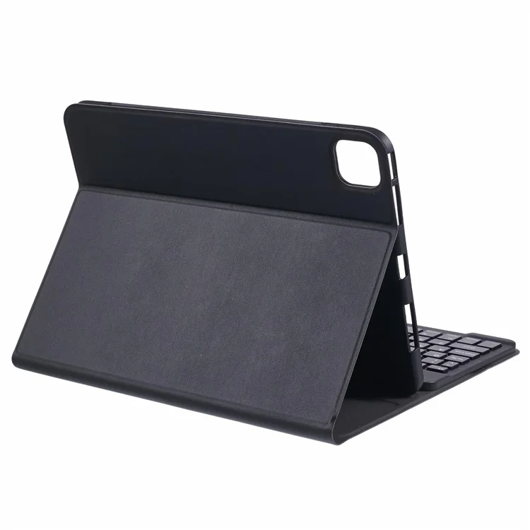 Für iPad Pro 11 (2020) PU-Leder-Tablet-Ständer-Hülle mit Bluetooth-Tastatur, Englisch + Ukrainische Tastatur