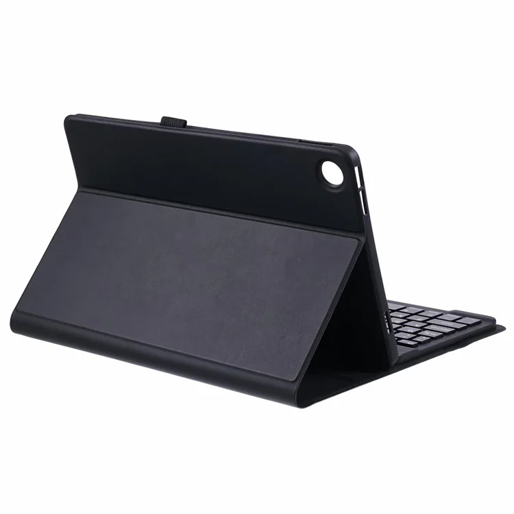 Für Lenovo Tab M10 Plus X606F PU-Ledertablet-Ständergehäuse mit Bluetooth-Tastatur, Englisch + Ukrainisch Tastatur