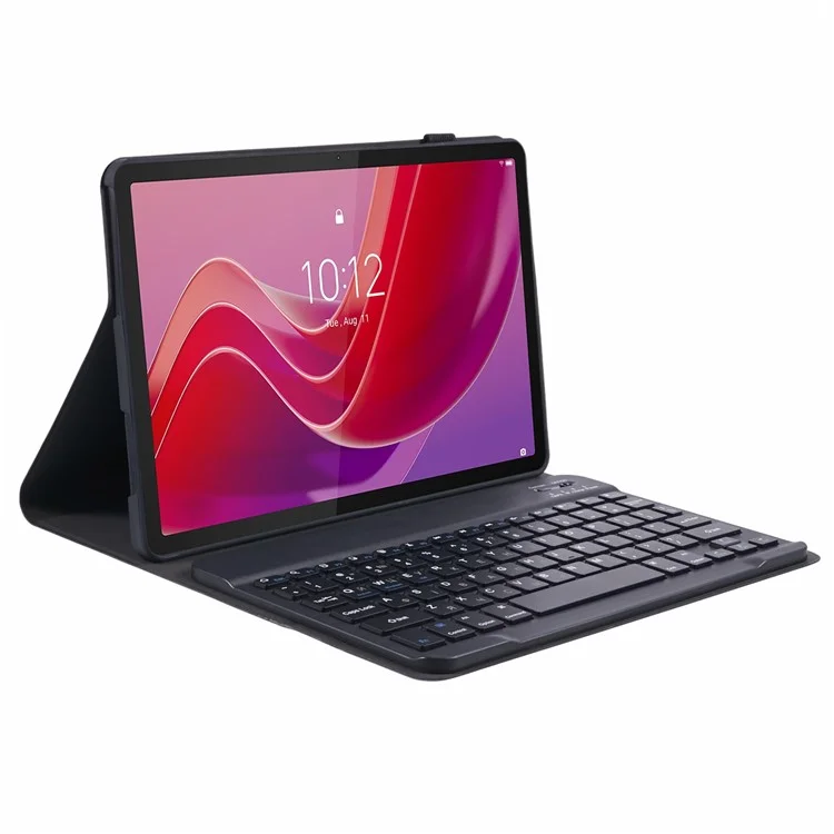 Für Lenovo Tab M11 PU-Leder-Tablet-Ständer-Hülle mit Bluetooth-Tastatur, Englisch + Ukrainisch-Tastatur