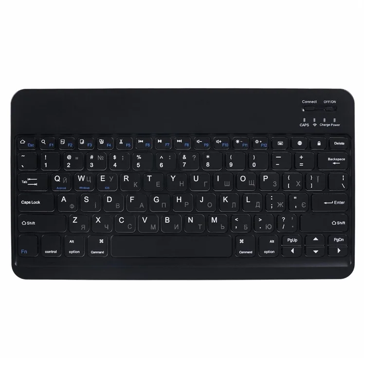 Für Samsung Galaxy Tab S7 FE T730 / T736 PU-Leder Tablet-Ständer-Hülle mit Bluetooth-Tastatur, Englisch + Ukrainisch Tastatur