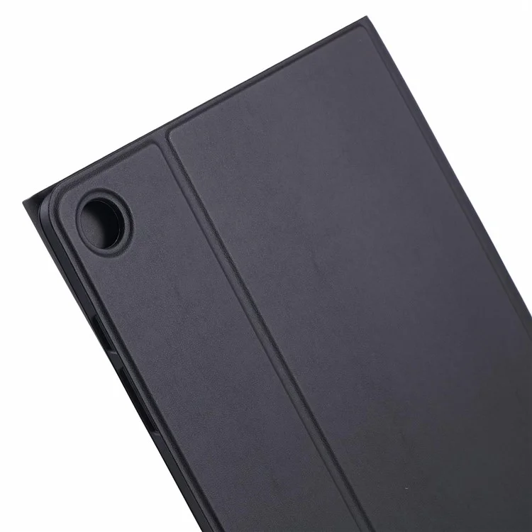 Für Samsung Galaxy Tab A9+ PU-Ledertablet-Standgehäuse mit Bluetooth-Tastatur, Englisch + Ukrainische Tastatur