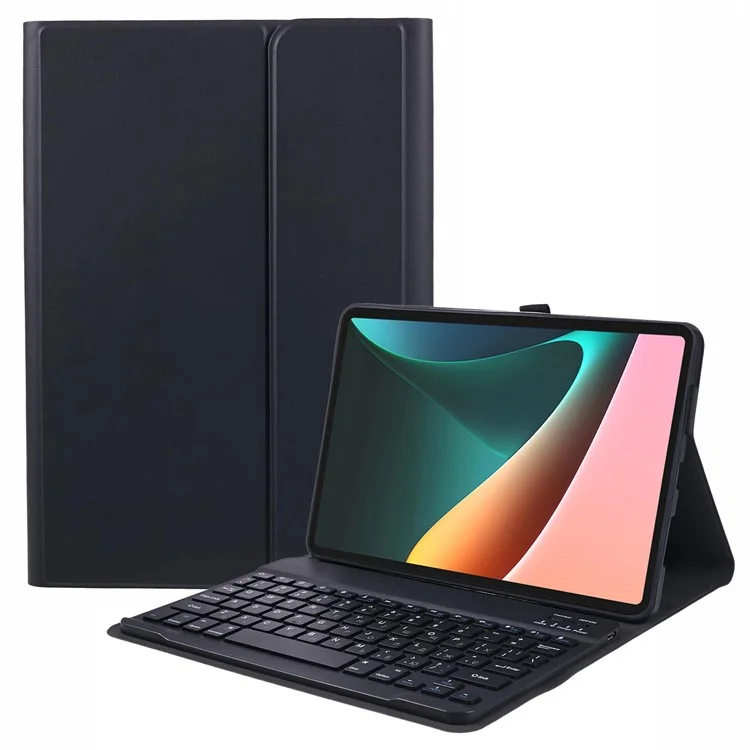 Funda de soporte para tablet con teclado Bluetooth para Xiaomi Pad 5, con teclado en inglés y ucraniano