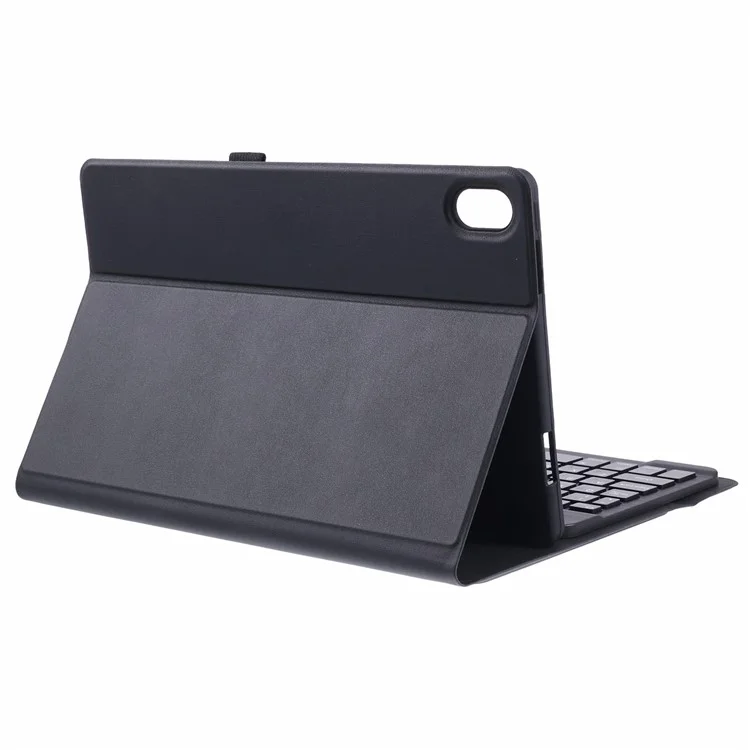 Für Lenovo Tab P11 TB-J606F PU-Leder-Tablet-Standfuß-Hülle mit Bluetooth-Tastatur, Englisch + Ukrainisch-Tastatur