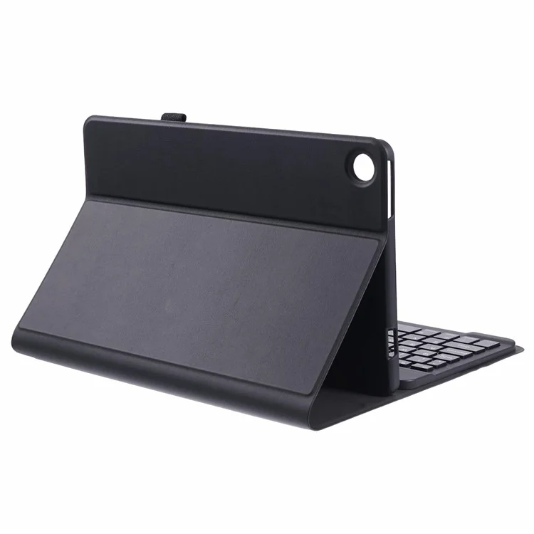 Für Lenovo Tab M10 Plus (3. Generation) TB-125 / TB-128 PU-Leder Tablet-Ständergehäuse mit Bluetooth-Tastatur, Englisch + Ukrainisch Tastatur