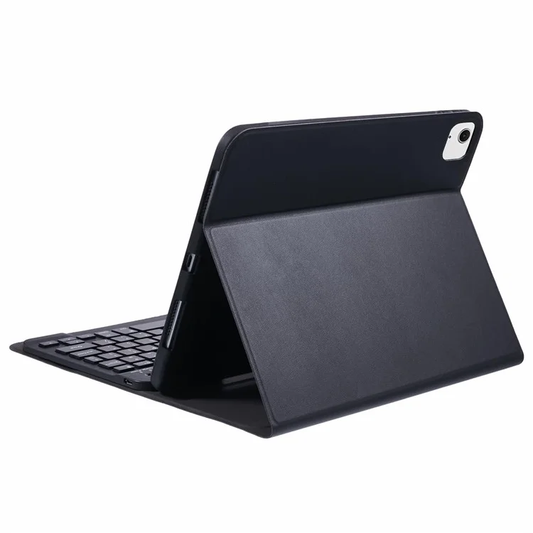Für iPad Air 11 (2024) PU-Leder-Tablet-Standhülle mit Bluetooth-Tastatur, Englisch + Ukrainisch Tastatur