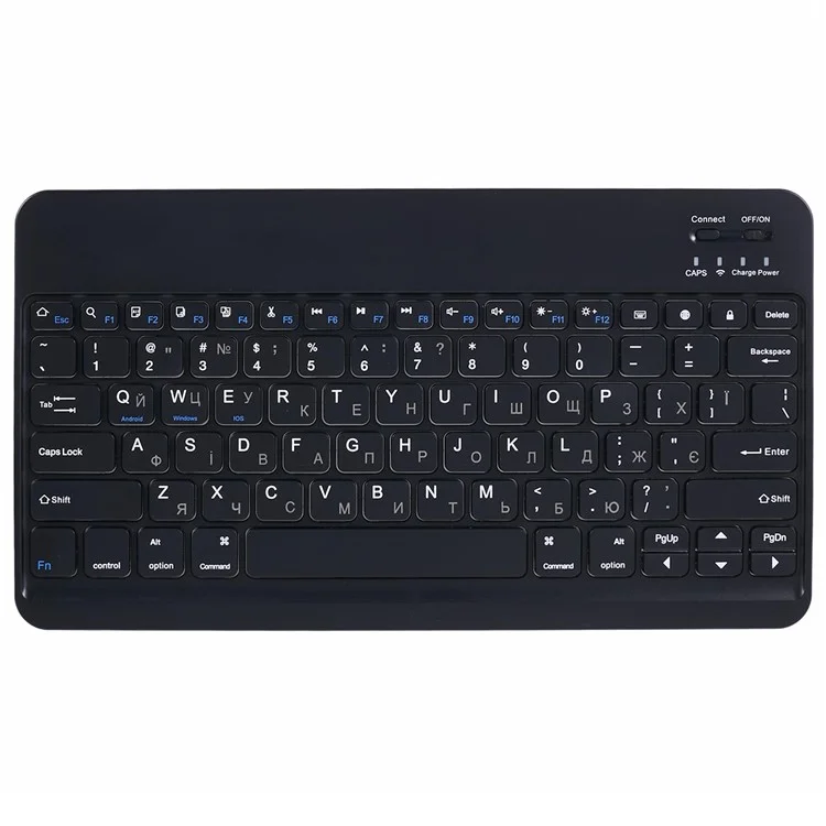 Für Samsung Galaxy Tab S9 FE+ X610 / 616 PU-Leder-Tablet-Ständer-Hülle mit Bluetooth-Tastatur, Englisch + Ukrainische Tastatur