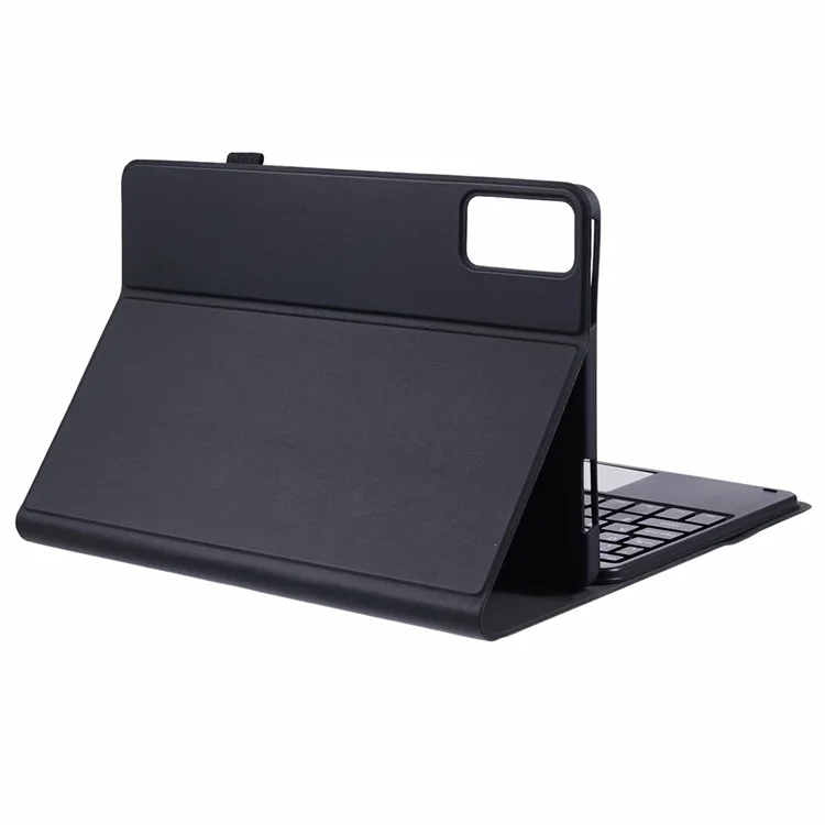 Für Xiaomi Redmi Pad SE PU-Leder-Tablet-Ständer-Hülle mit Bluetooth-Tastatur und Touchpad, Englisch + Ukrainisch-Tastatur