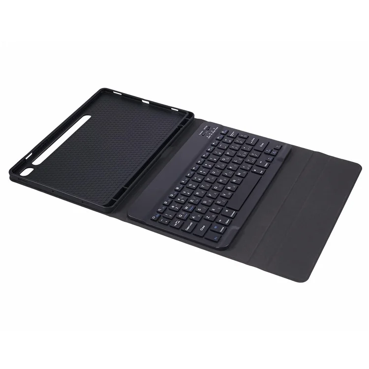 Für Samsung Galaxy Tab S9 X710 / 716B / 718U PU-Leder-Tablet-Ständer-Hülle mit Bluetooth-Tastatur, Englisch + Ukrainisch-Tastatur