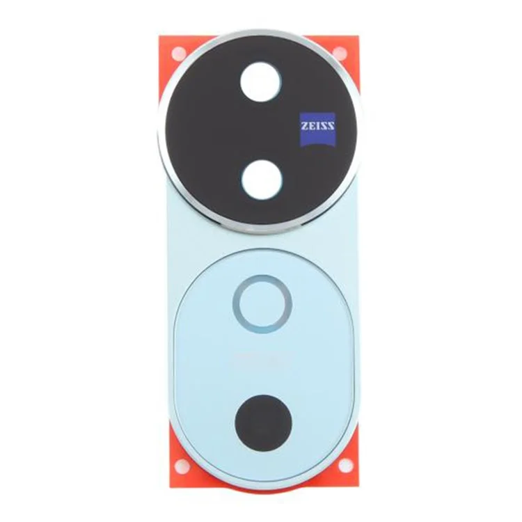 Soporte de lente de cámara trasera OEM para vivo V40 5G con tapa de cristal (Sin logotipo) - Azul