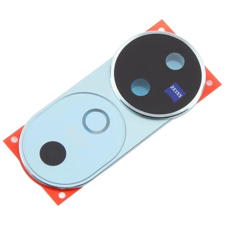 Soporte de lente de cámara trasera OEM para vivo V40 5G con tapa de cristal (Sin logotipo) - Azul