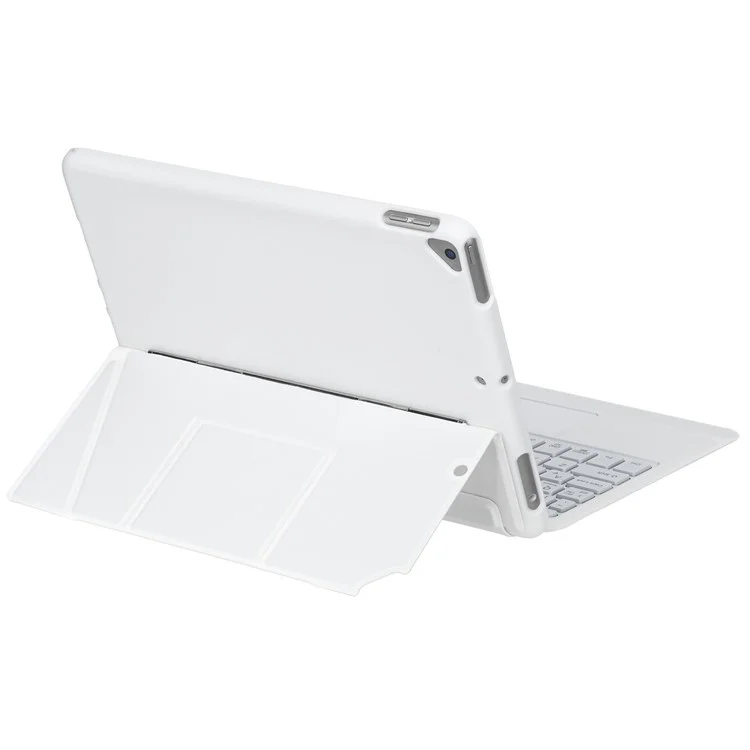 HY-102B Leather Case For iPad 10.2 (2021)/(2020)/(2019)/Air 10.5 inch (2019)/Pro 10.5-inch (2017) Keyboard with Floating Stand - White