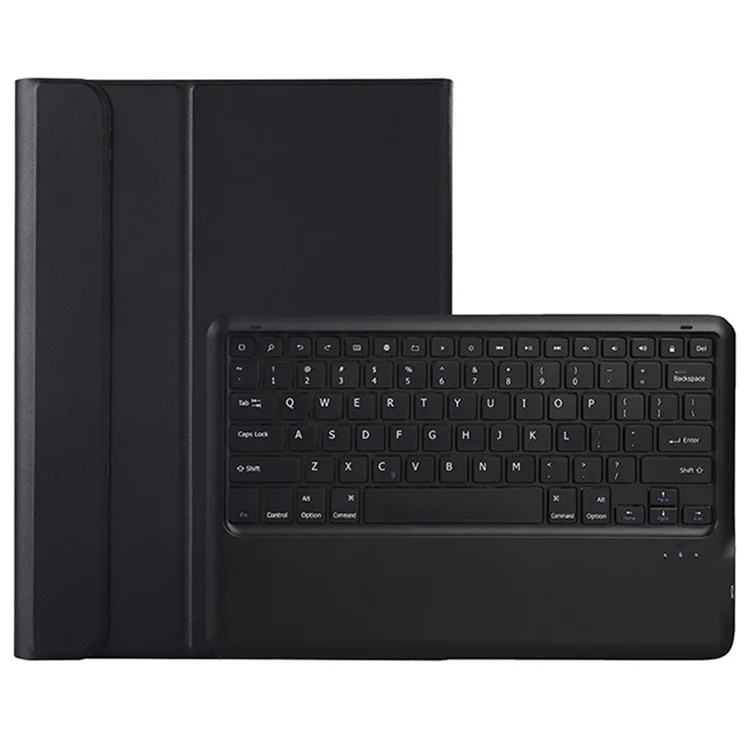 A820B Pour Samsung Galaxy Tab S10 FE+ X620 / X626B Étui à clavier détachable compatible Bluetooth avec fente pour stylet - Noir