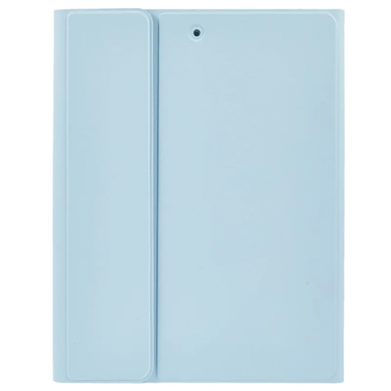 SK-9709D Leather Case For iPad 9.7-inch (2018) / (2017) / Air (2013) / Air 2 , Colorful Backlit Bluetooth-Compatible Keyboard - Sky Blue
