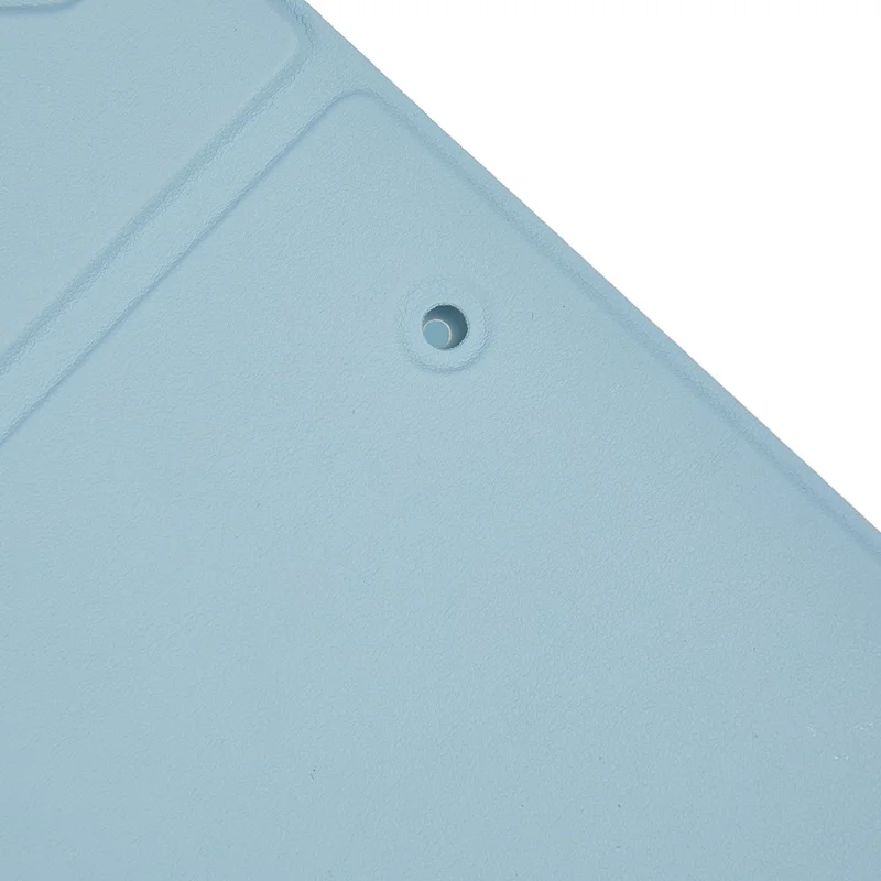 SK-9709D Leather Case For iPad 9.7-inch (2018) / (2017) / Air (2013) / Air 2 , Colorful Backlit Bluetooth-Compatible Keyboard - Sky Blue