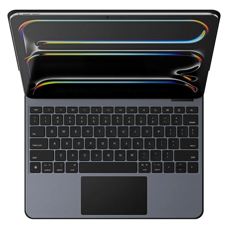 DUX DUCIS MK Pro For iPad Pro 13 (2024) Leather Case + Aluminum Alloy Magnetic Floating Keyboard with Trackpad