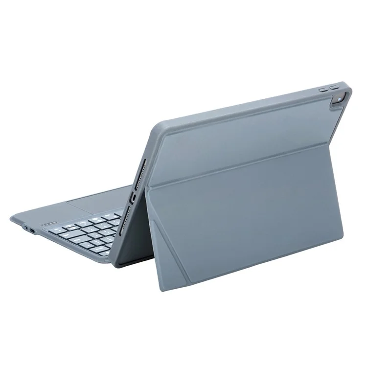 K05 Leather Case for iPad 10.2 (2021) / (2020) / (2019) Metal Rotating Hinge Bluetooth-Compatible Keyboard with Backlit