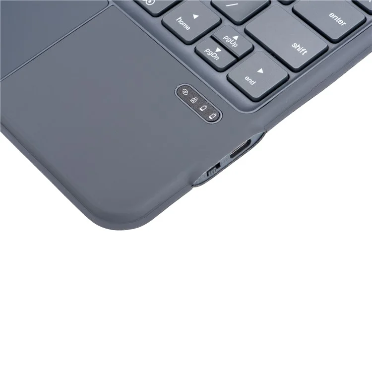 K07 Leather Case for iPad (2025) / Air 11 (2025) / Air 11 (2024) Metal Rotating Hinge Bluetooth-Compatible Keyboard with Backlit