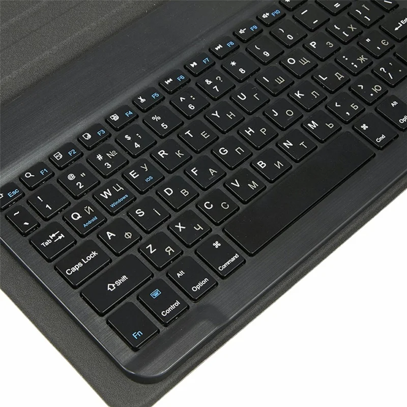For Lenovo Tab Plus Leather Case with English Ukrainian Bluetooth-Compatible Keyboard Tablet Cover