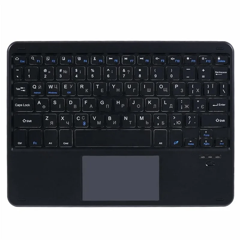For Lenovo Tab Plus Leather Case with English Ukrainian Bluetooth-Compatible Keyboard Tablet Cover with Touchpad