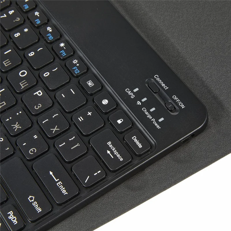 Funda de cuero sintético con teclado compatible con Bluetooth para Lenovo Idea Tab Pro, teclado en inglés y ucraniano