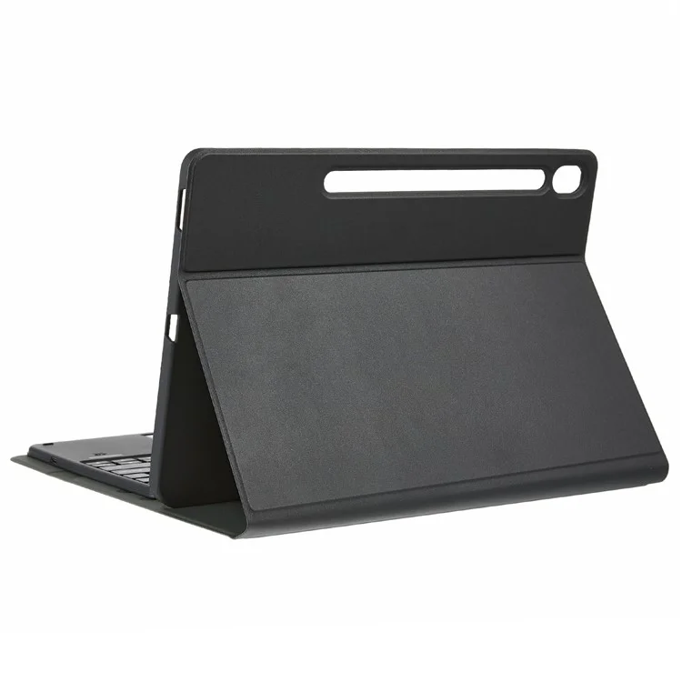 For Samsung Galaxy Tab S10 FE+ Leather Case with English Ukrainian Bluetooth-Compatible Keyboard with Touchpad