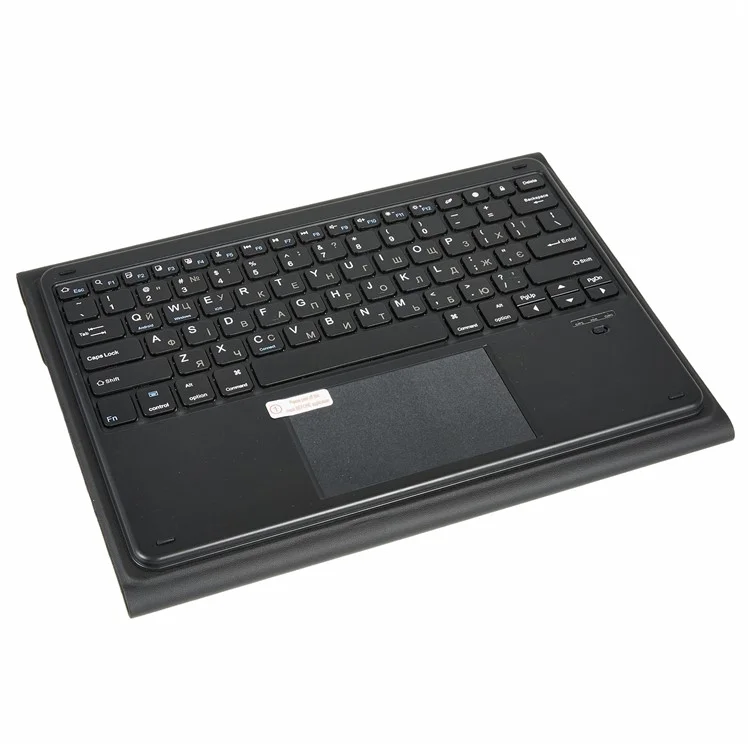 For Samsung Galaxy Tab S10+ Leather Case with English Ukrainian Bluetooth-Compatible Keyboard with Touchpad