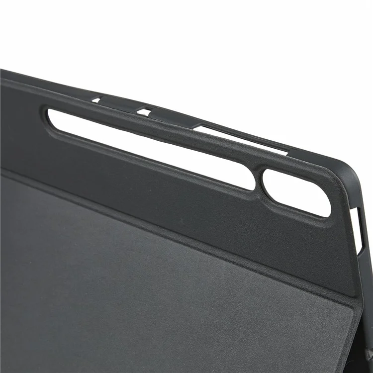 For Samsung Galaxy Tab S10+ Leather Case with English Ukrainian Bluetooth-Compatible Keyboard with Touchpad