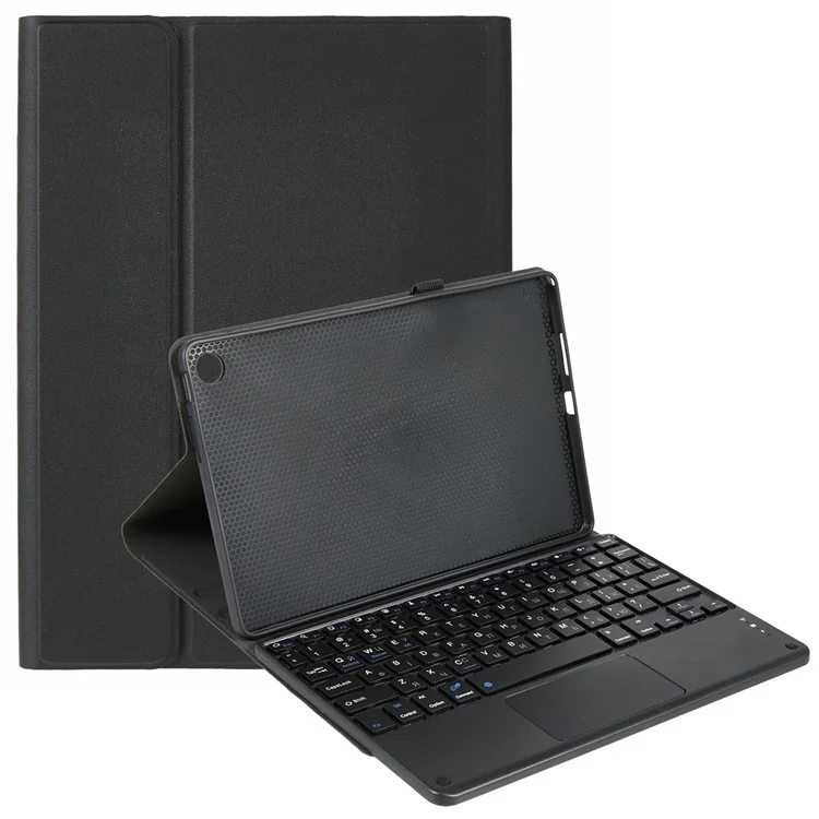 Funda de Cuero para Lenovo Tab 10.1 (2025) TB311 con Teclado Bluetooth Compatible con Inglés y Ucraniano con Touchpad