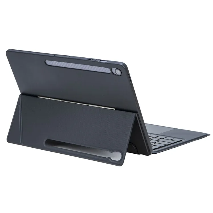 Custodia in pelle con tastiera Bluetooth retroilluminata T820B-AS per Samsung Galaxy Tab S10 FE+ X620 / X626B