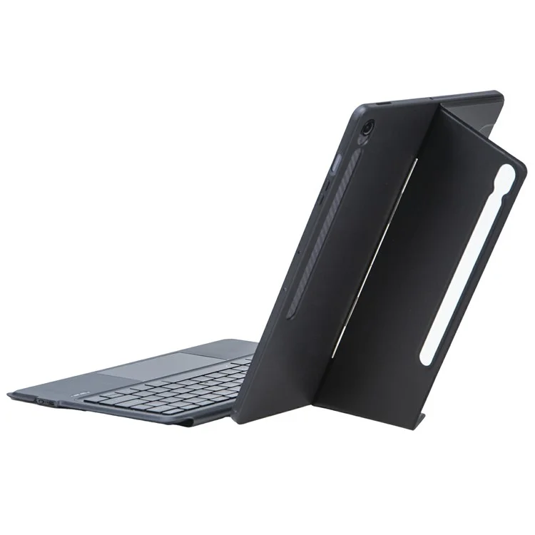 Custodia in pelle con tastiera Bluetooth retroilluminata T820B-AS per Samsung Galaxy Tab S10 FE+ X620 / X626B