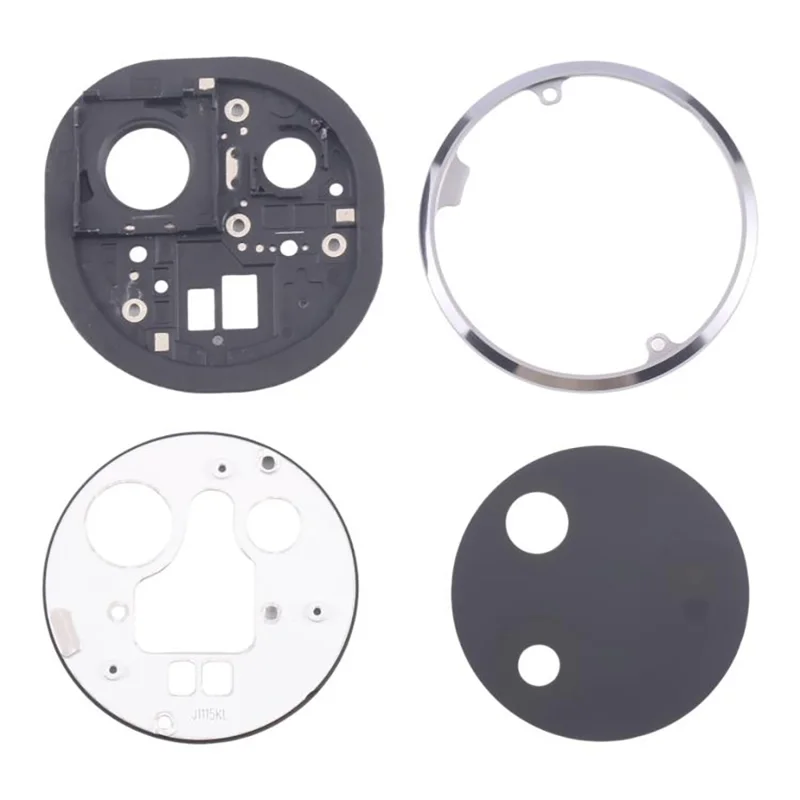 Per Xiaomi Redmi K80 5G OEM Cover Supporto Lente Fotocamera Posteriore con Vetro (Senza Logo) - Nero