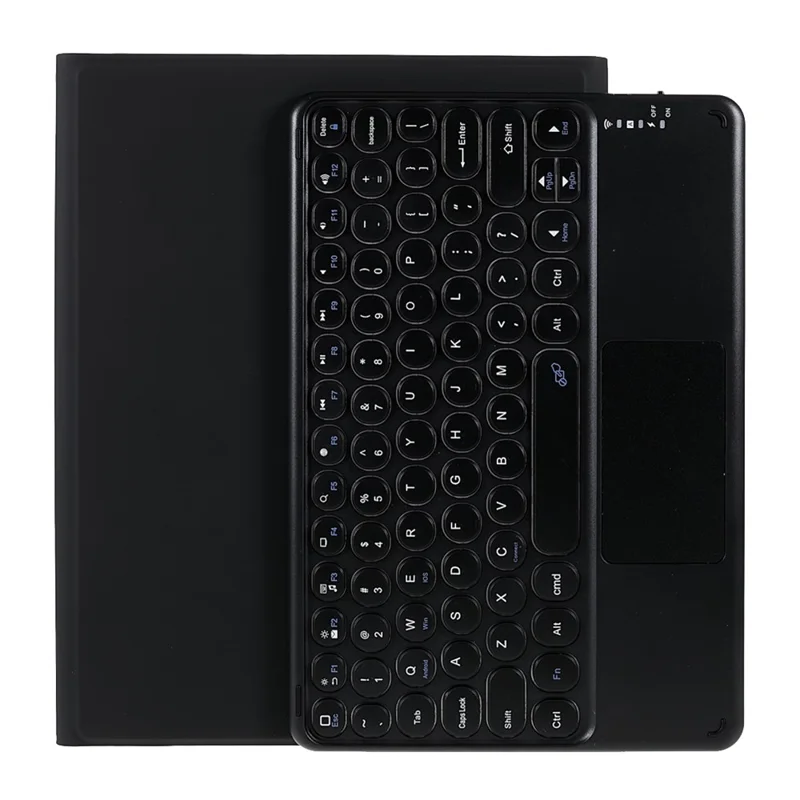 Bluetooth-Compatible Keyboard Touchpad Leather Tablet Stand Case for iPad Air 11 (2026) / (2025) / (2024) / Air (2022) / (2020) - Black