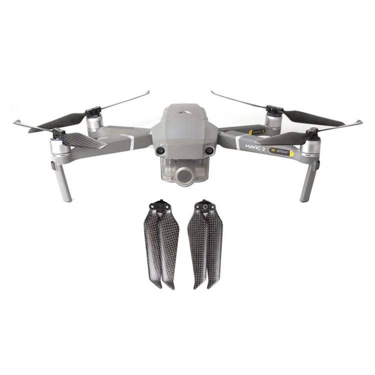 1 Pair For DJI Mavic 2 Pro  /  Zoom 8743F Low Noise Carbon Fiber Propellers OEM RC Drone Replacement Part (Without Logo)