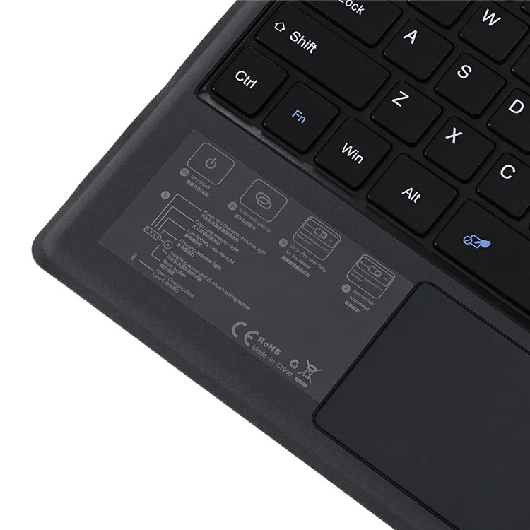 Teclado compatível com Bluetooth 1109-A para Microsoft Surface Pro 7+ / 7 / 6 / 5 / 4 / 3 com Touchpad para Tablet