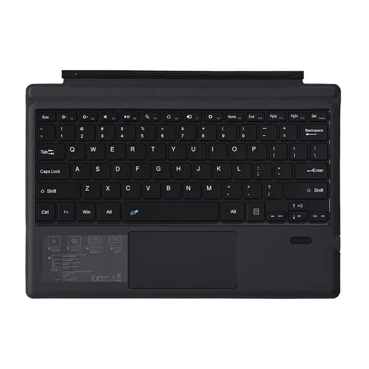 Teclado compatível com Bluetooth 1109-A para Microsoft Surface Pro 7+ / 7 / 6 / 5 / 4 / 3 com Touchpad para Tablet
