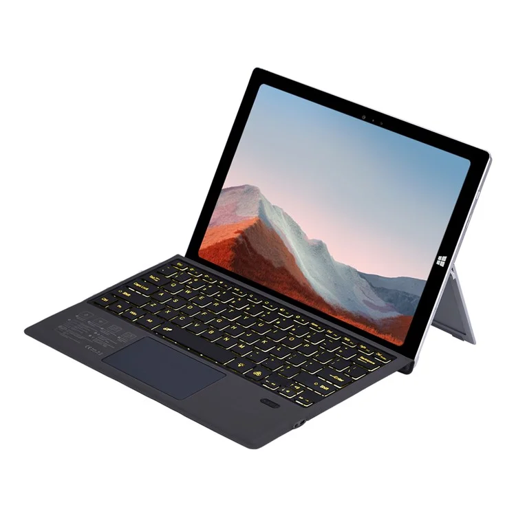 Клавиатура 1109-D с поддержкой Bluetooth для Microsoft Surface Pro 7+ / 7 / 6 / 5 / 4 / 3 с тачпадом и подсветкой